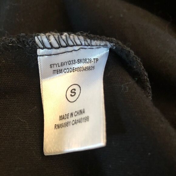 Forever 21 black denim 3 zipper mini skirt size small - Picture 8 of 9